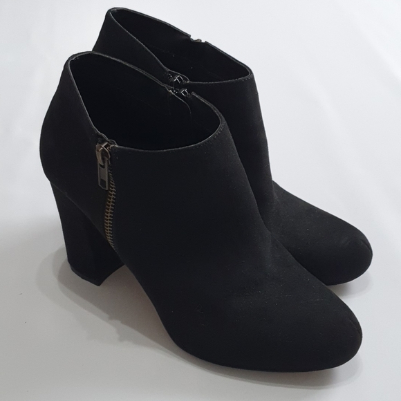 Madden Girl Shoes - Madden Girl  Suede Party Block Heeled Booties